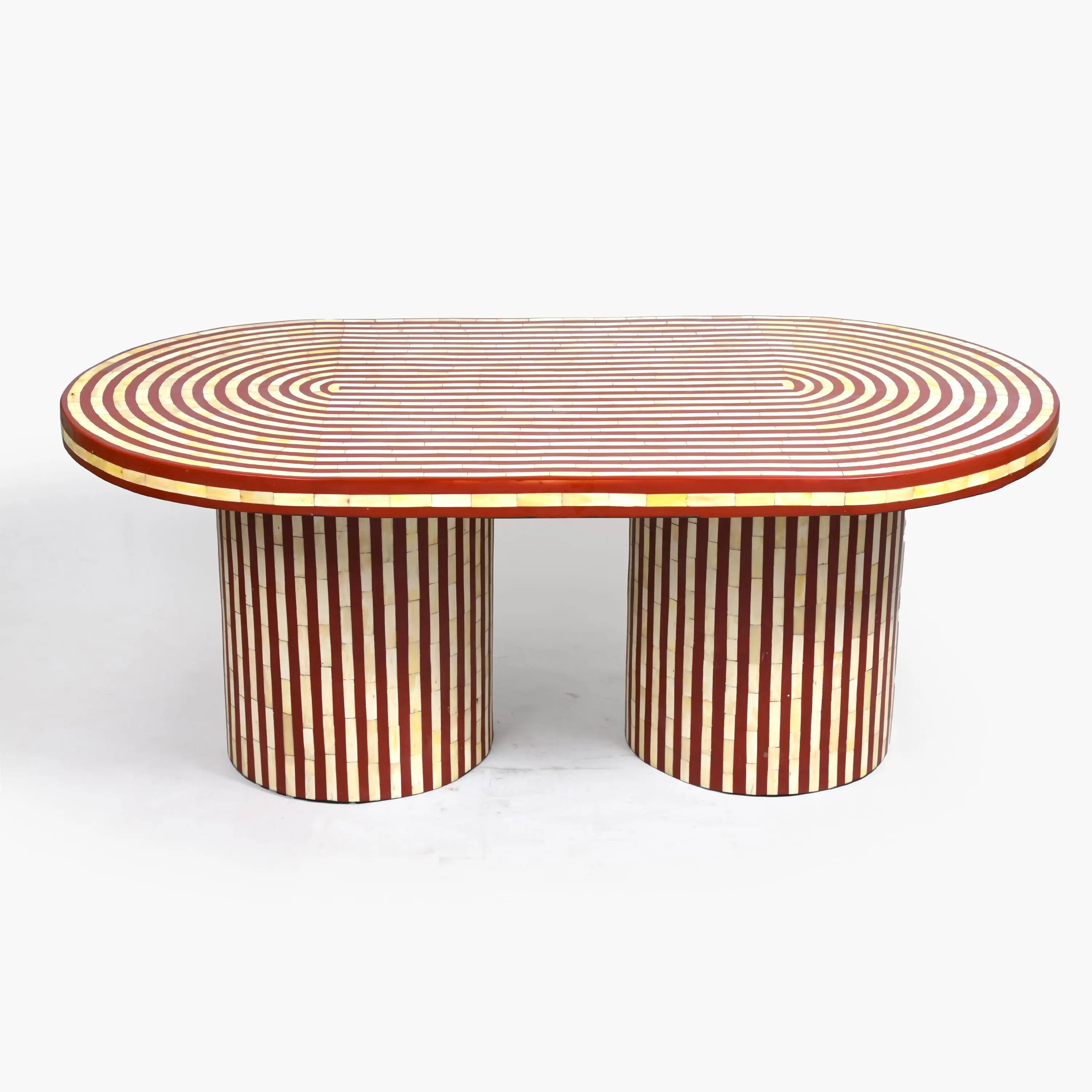 Exquisite Handmade Moroccan Wooden Side Table - Elegant Resin & Certified Wood Design