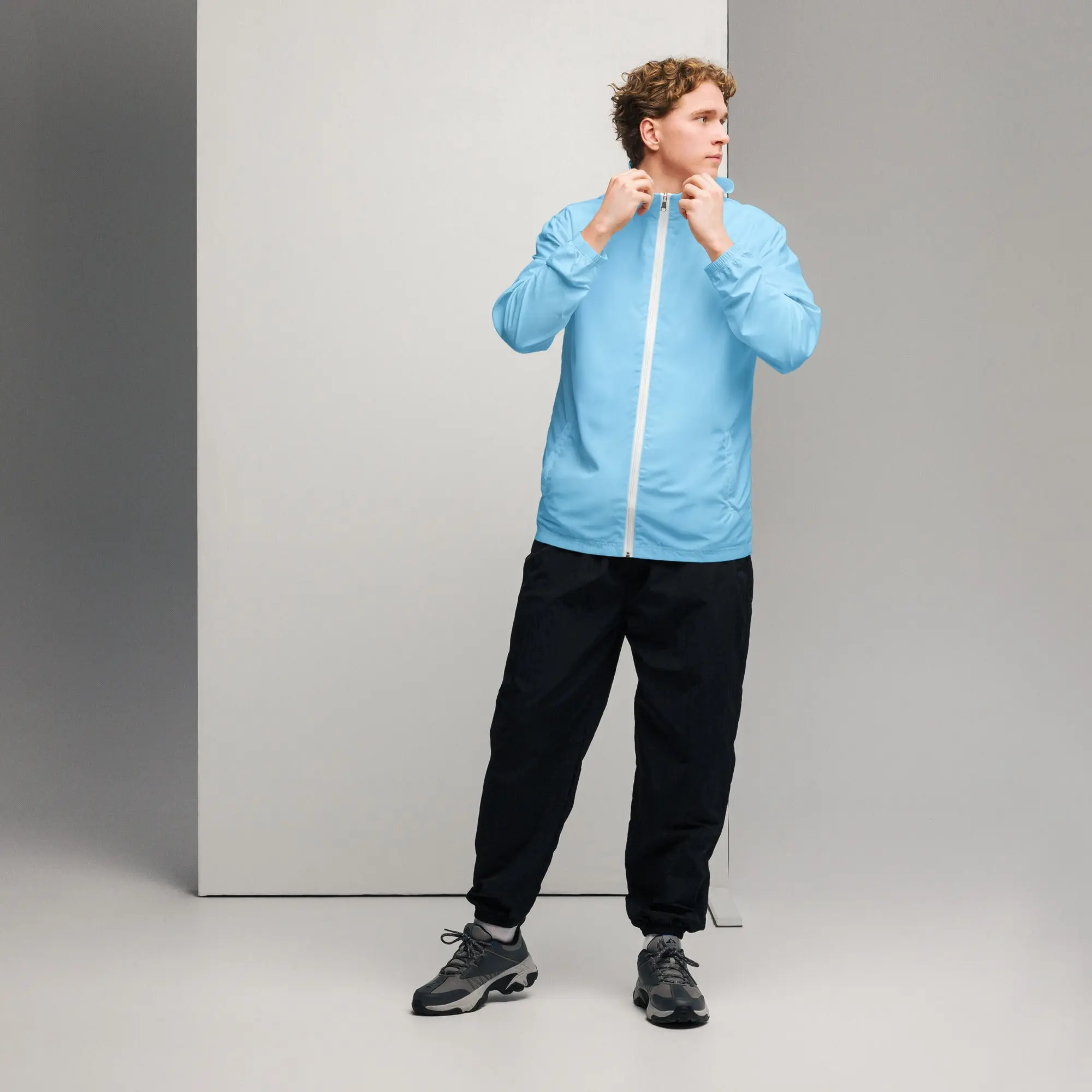 Light Blue Men’s windbreaker