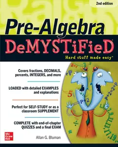 USED-Pre-Algebra Demystified, Second Edition by Bluman, Allan G. (Paperback)