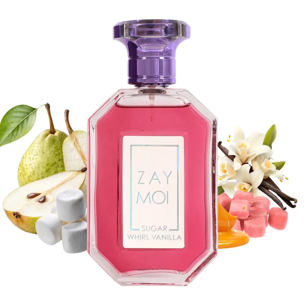 Marxzelle Designer Perfumes ZAY MOI Sugar Whirl Vanilla Eau De Parfum Natural Spray for Women 100Ml/3.4fl.oz.