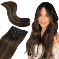 #2/6/2 Balayage Dark Brown to Chestnut Brown