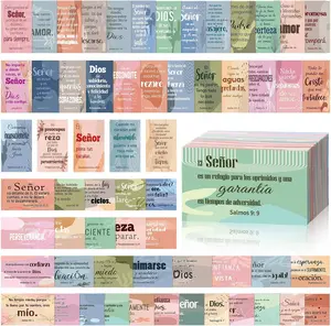 240 Pcs Bible Verse Cards in Spanish Prayer Greeting Cards with Assorted Bible Verses Birthday Party Gifts for Women Men