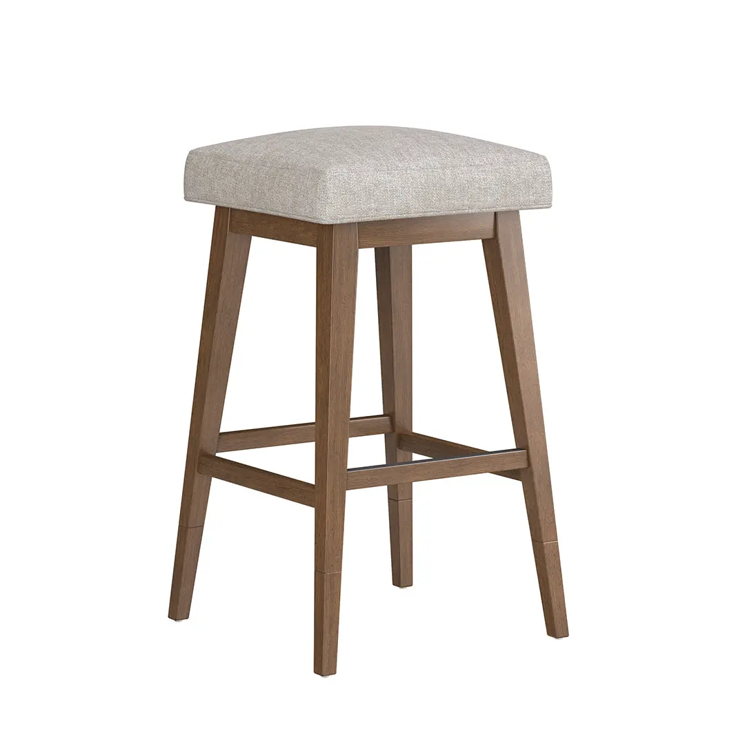 Square Bar Stool - Beige Square Bar Stool - Beige