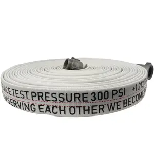 Ace Fire Defense .02 - 1.5” Professional Fire Hose - 75ft x 1.5 Inch,NH/NST Aluminum Couplings, Wildfire Defense