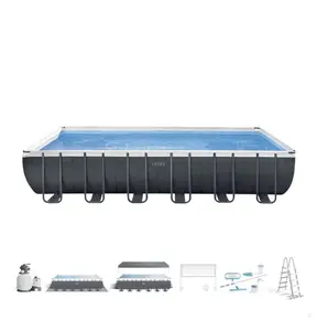 Intex 24ft x 12ft x 52" Rectangular Ultra XTR Metal Frame Pool