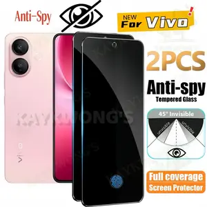 KAYKWONG'S 2-Piece Privacy Screen Protector for Vivo X300 Ultra/x200 Pro/x300s, 9h Tempered Glass, Anti-Spy, High Clarity, Touch Sensitivity, Fingerprint Compatible