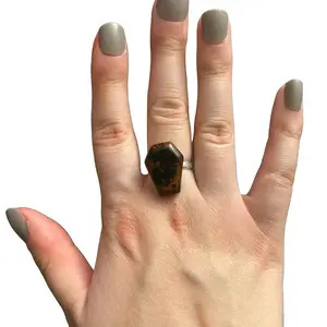 Red Jasper Coffin Ring