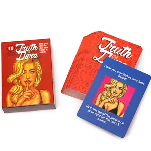 Truth or Dare Party Card Game - Spicy and Racy Questions for Couples and Close Friends - Hilarious Social Gathering Game for Fun Night In - Naughty Challenges and Provocative Conversation Starters - Perfect for Romantic Date Nights & Events