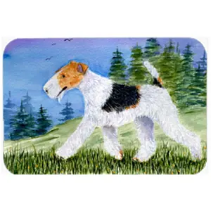 212 MAIN Fox Terrier Polyester Mouse Pad - 8x9.5 in Permanently Dyed Sure-Grip Pad with Optimal Track for Computers, Office Equipment