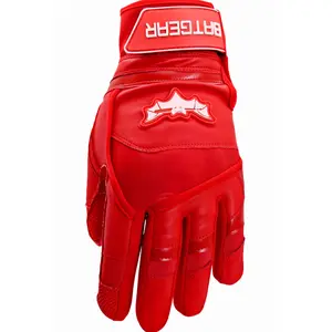 Candy Red Color Rush Batting Glove