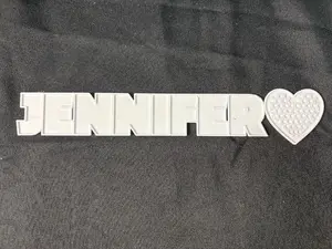 3D Customizable Name Plate to Color