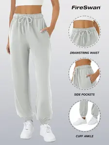 FireSwan Women's Sweatpants with Pockets Drawstring Casual Baggy Joggers Pants Workout Lounge Athletic Bottoms#Fallfreshness#fall#fallfashion#NovaTopFinds