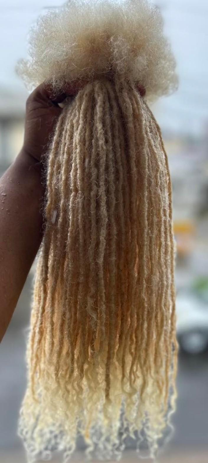 100%  human hair sisterlocs extensions 12inches black 200locs