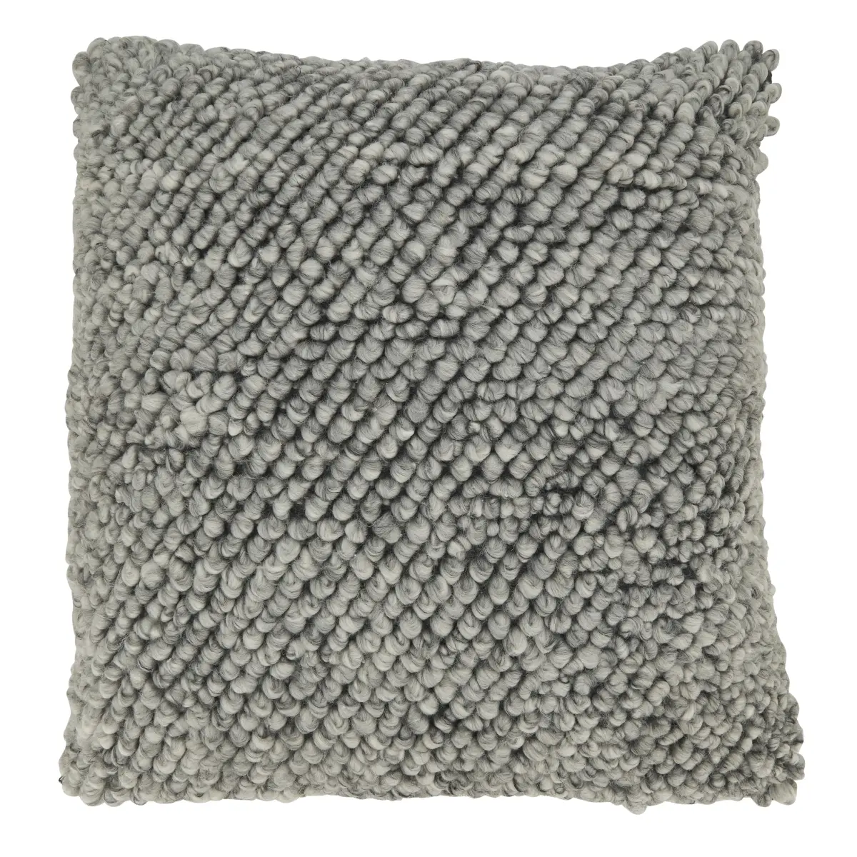 Saro Lifestyle 20 in. Tufted Outdoor Cushion Cover - Oasis Collection, Grey, for Outdoor Furniture, Cushion Covers For Outdoor Furniture, Outdoor Cushion Covers