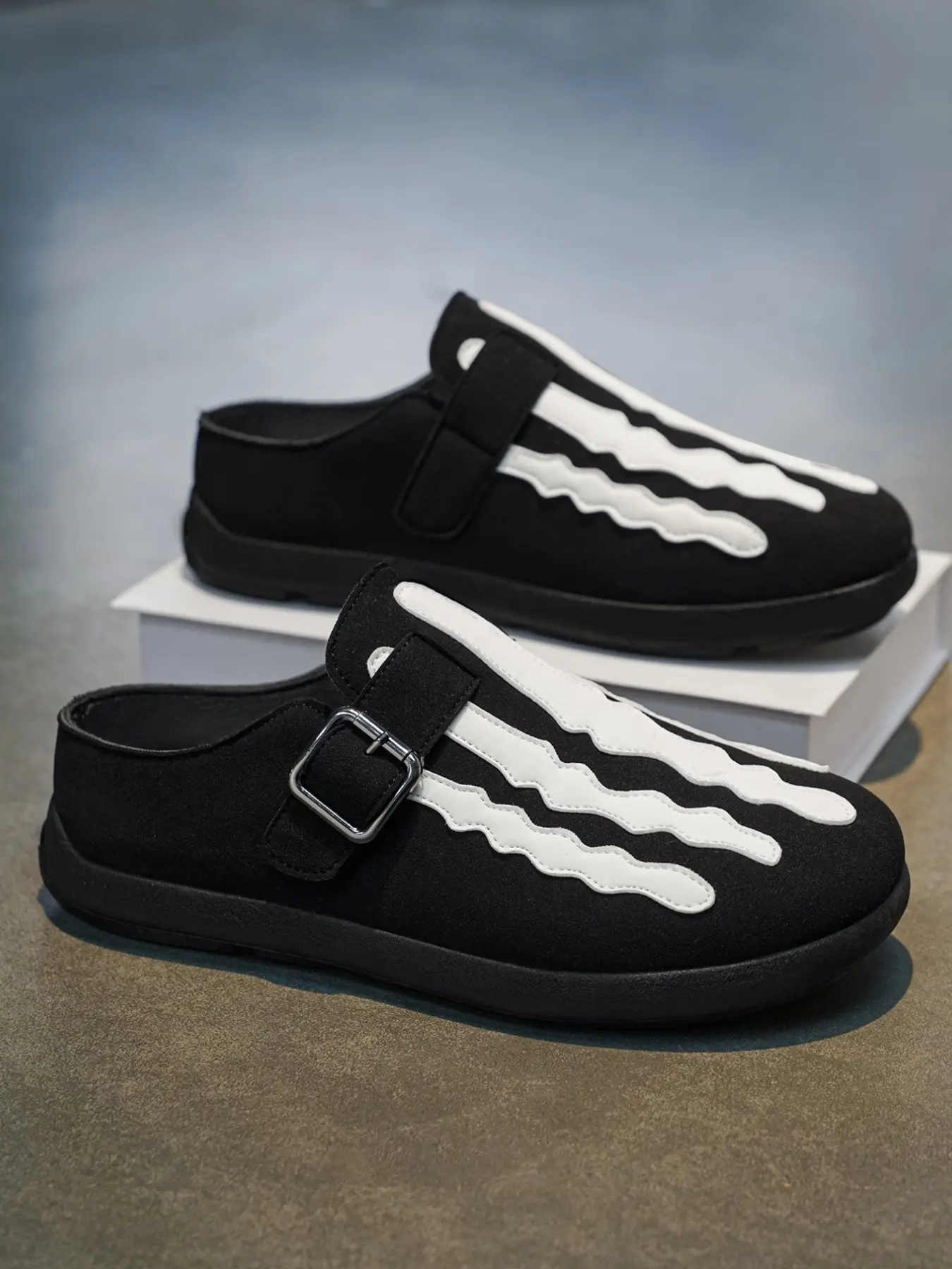 Men's Fashion Casual Half Slippers Slide 2026, One-Step Soft Wood Cork Sandals, Open Toe Beach Shoes, Home Slip-Ons, All Seasons Comfort, PVC Matte Slippers