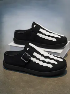 Men's Fashion Casual Half Slippers Slide 2026, One-Step Soft Wood Cork Sandals, Open Toe Beach Shoes, Home Slip-Ons, All Seasons Comfort, PVC Matte Slippers