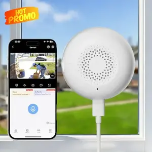 3MP HD Window Camera for Home Security-2 Pack, WiFi 2.4Ghz & 5GHz, 2K AI Color Night Vision Human Pet Motion Detection, 24/7 Recording, Real-time Audio Recording, Easy to Set Up, Cloud/SD Card Storage Wireless Camera for Home Dual-View