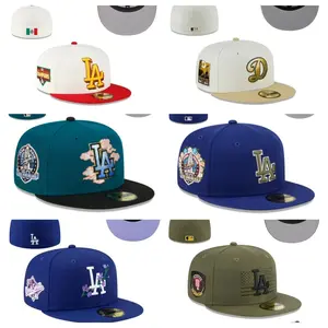 New Era MLB Baseball Cap NY Yankees LA Dodgers – Flat Brim Snapback Baseball Hat Streetwear Hip Hop Unisex Premium