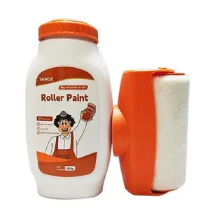 Wall Repair Roller Paint, 500g Home Use Water-Based Latex Paint Roller with Brush Head, DIY Home Bathroom Wall Repair Tool