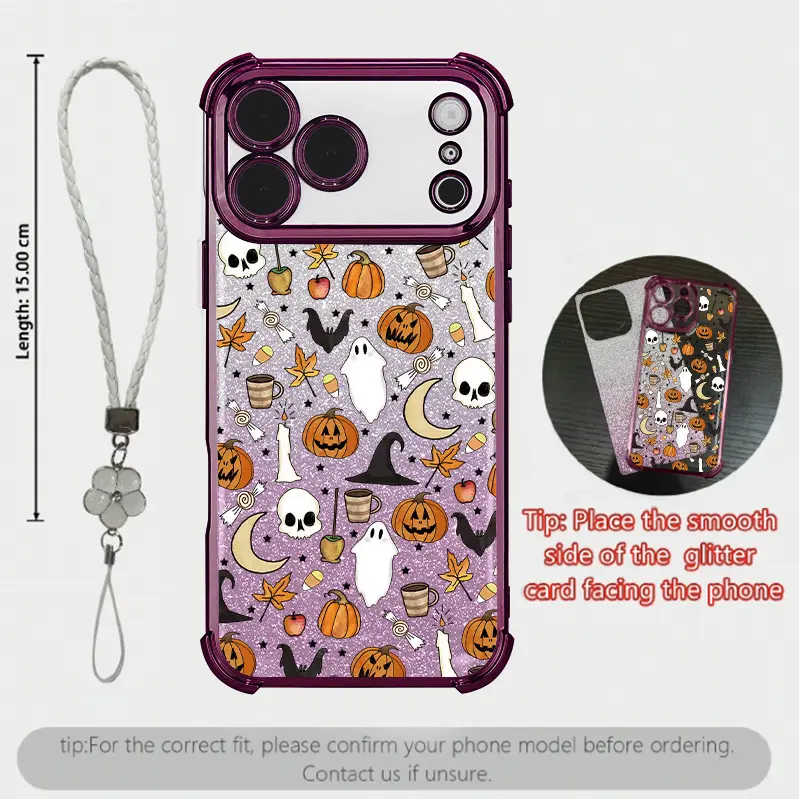 Cute Halloween Pumpkin Ghost Phone Case in Burgundy for iPhone 18 Pro Max 17 Air,16 Plus,15,14,13,12,11 & Samsung Galaxy S26,S25,S24,S23,S22, Transparent Soft Silicone Cover, 4-Corner Drop Protection, Non-Yellowing Shockproof,Gift for Her,Durable Cove.985