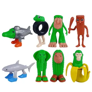 8PCS Funny Meme Style Action Figure Set – Cartoon Character Toys, Desk Decor Collectibles & Gift Idea