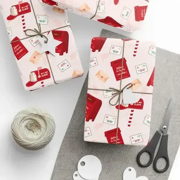 Festive Wrapping Paper, Holiday Gift Wrap, Christmas Decor, Gift Wrap Rolls,