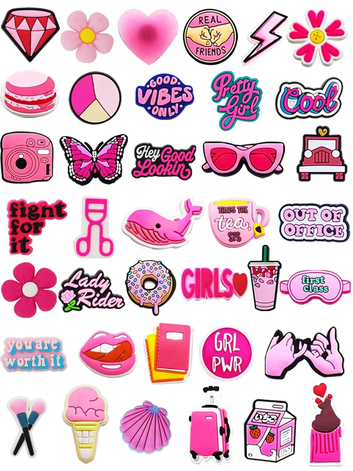 Cute Cartoon Shoe Charm (1 Set), Shoe Decoration Accessories, Diy Shoe Decoration Accessories for Clogs, Shoes Decorations for Teens Men Women and Adu