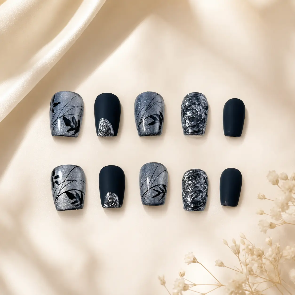 Neo-chi Press-on Nails, Beauty & Personal Care Nail Art Decoration Accessories