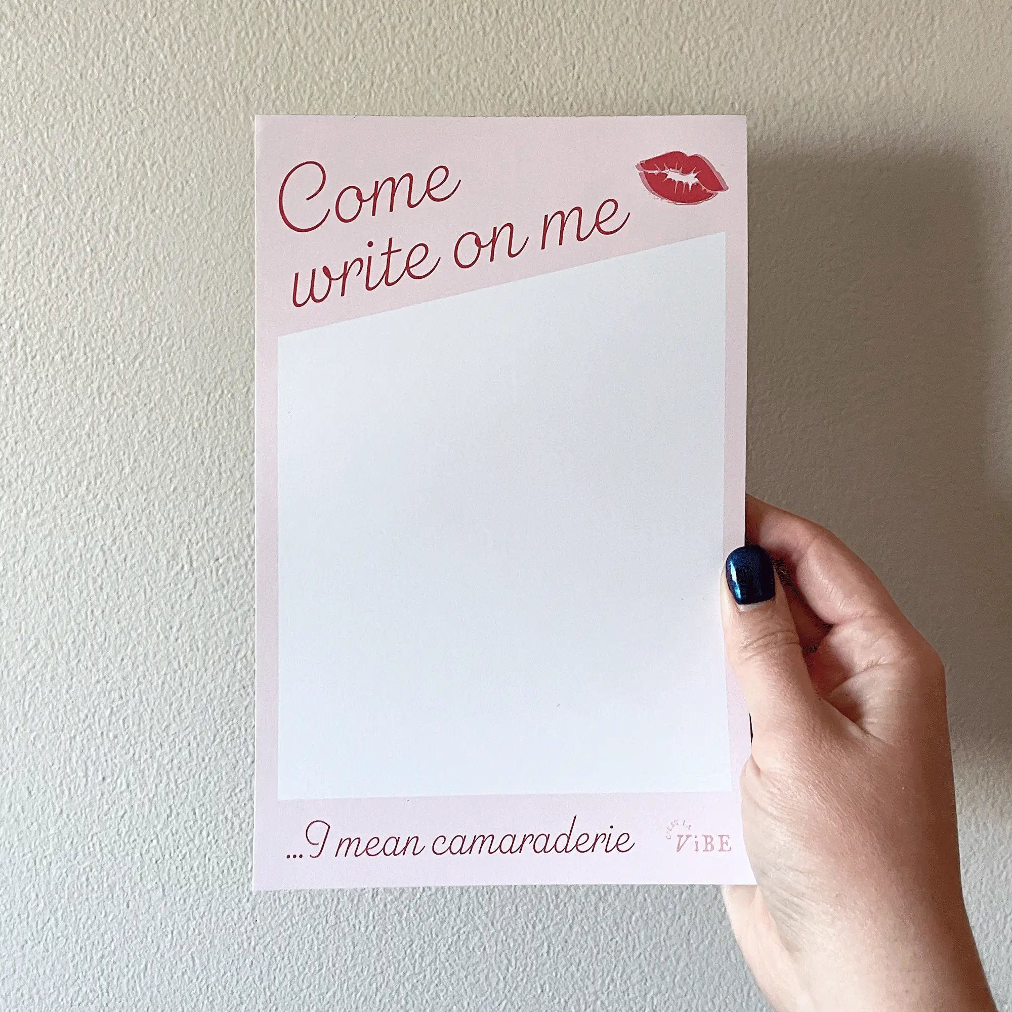 Come Write On Me Pad - Short and Sweet Inspired Notepad, Cute Stationery