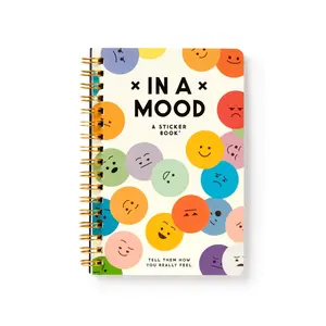 In A Mood Sticker Book - Decorative Sticker Book with Colorful Emojis for Creative Expression and Personalization