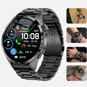 1.52-Inch HD Round Smartwatch for Men, Health Fitness Smartwatch with Sports Tracking, Calls & Music Control, Multiple Sports Modes, IP67 Waterproof, Long Battery Life, Fitness Watch for Android iPhone