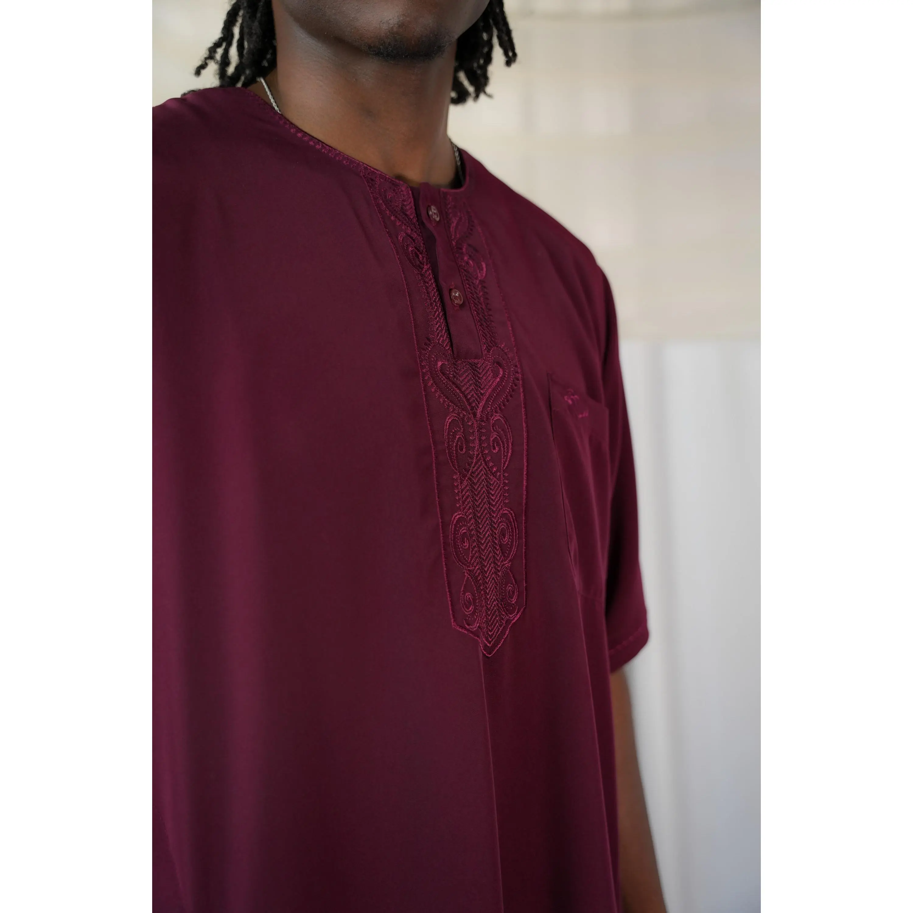 Moroccan Style Short Sleeve Thobe