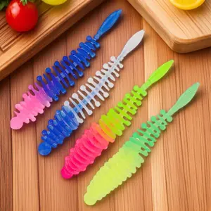 Ultra-Realistic 5.5cm Silicone Soft Lure Set | 1.2g Micro Bait with Bionic Threads for Fresh & Saltwater Fishing | Multi-Color Options | Compact Tackle Upgrade Kit