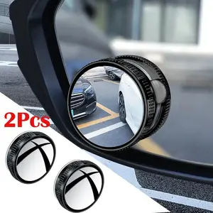 Joytutus 2 Counts Car Blind Spot Mirror Rearview Mirror with Rain Cover Multifunctional 2-in-1 Rain Shield for Enhanced Visibility & Safety on Rainy Days