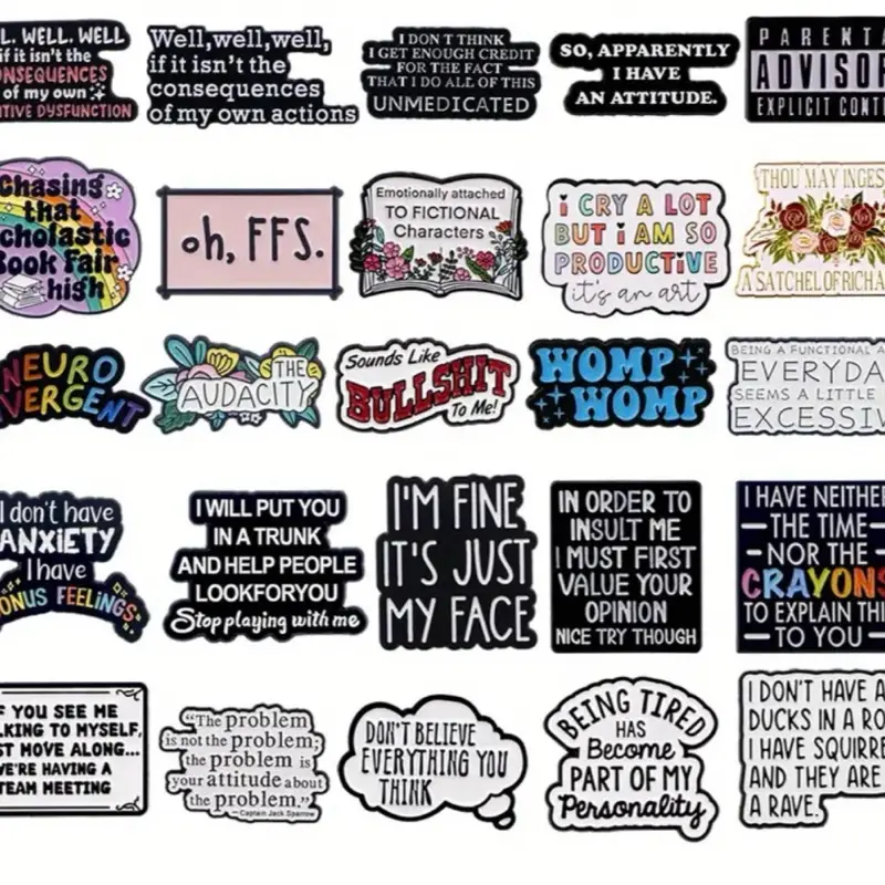 Funny Humorous Enamel pins Funny Humorous Enamel pins