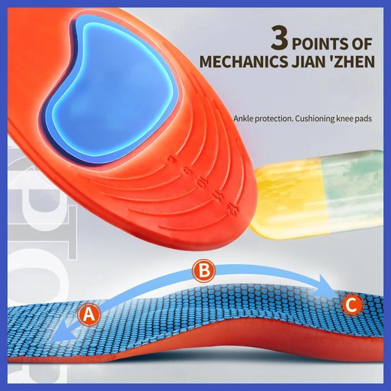 Orthopedic Insoles for Shoes Men Women Brand Arch Support Air Insole for Feet Shock-absorbing Baskets Sport Running Shoe insole