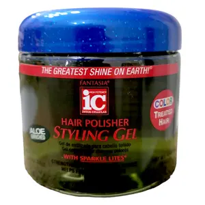 Styling Gel for Curly Hair Fantasia Polisher Gel Color Treated Hair (Green) - Define Your Curls Haircare Nourishing