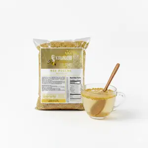 KURANDERO Bee Pollen Granules 8 oz (226g) – 100% Natural Pollen de Abeja – Premium Dried Whole Bee Pollen, Raw & Unprocessed, Non-GMO, Caffeine-Free, Natural Energy Source, Single Pack