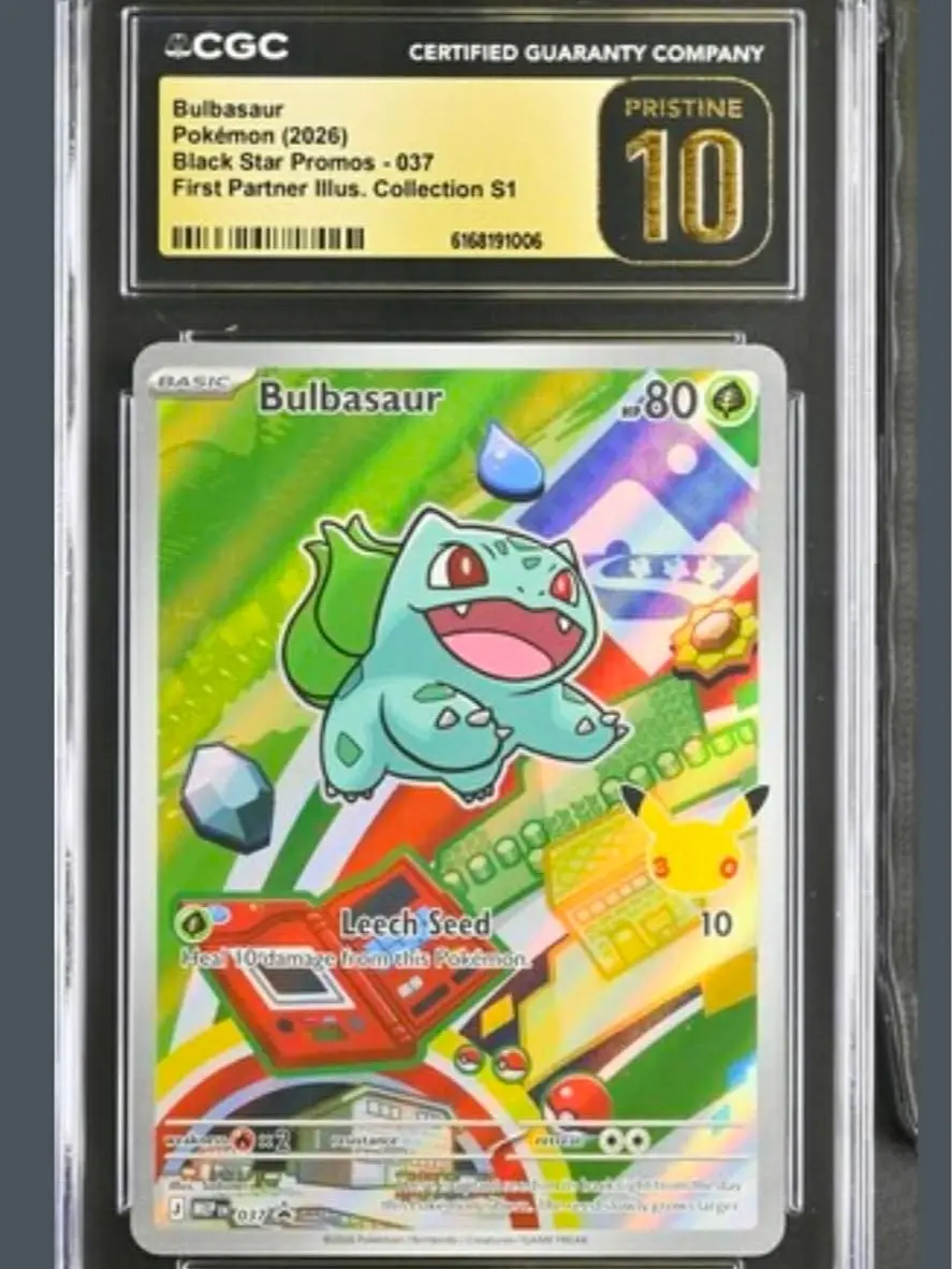 CGC Pristine 10 Bulbasaur: First Partner Illustration Collection