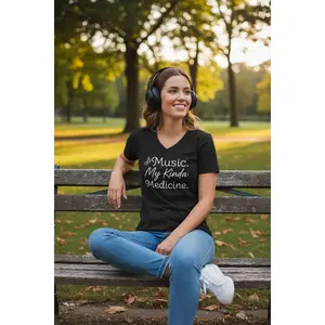 Music. My Kinda Medicine – V-Neck