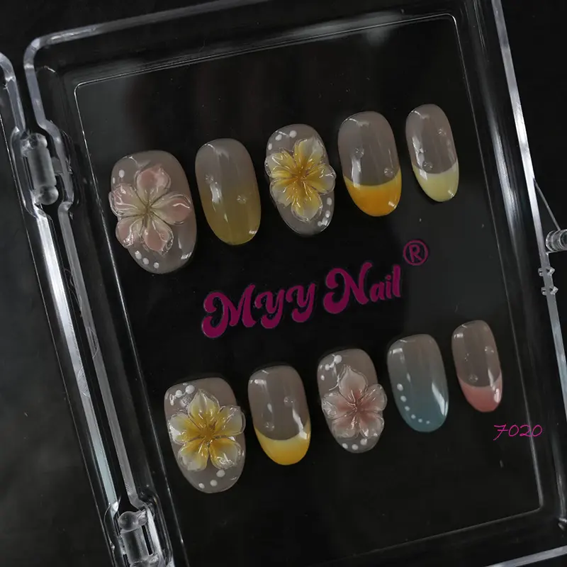 .DP.7020.Handmade 3D Carved Wearable Nail
