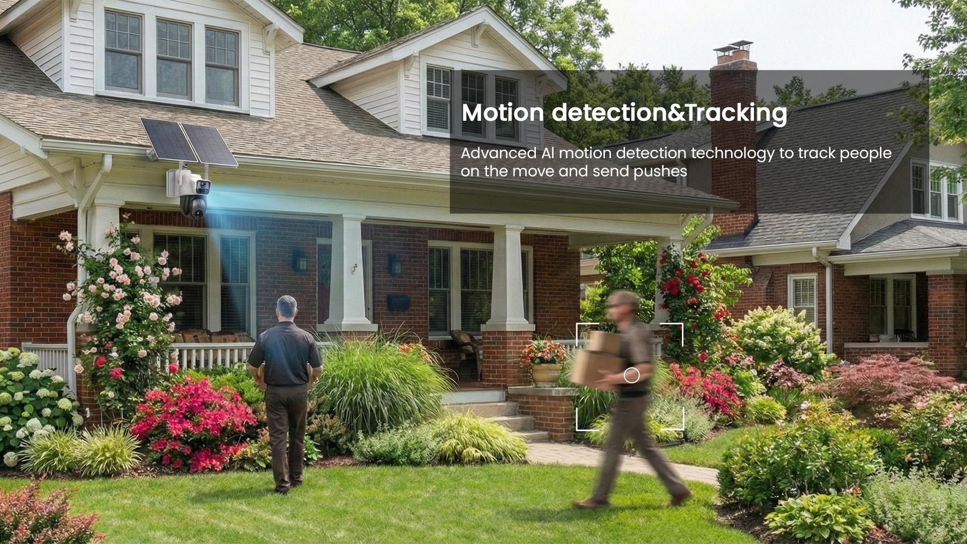 Hawkray 4G LTE Cellular Security Camera (No WiFi, Built-in SIM Card) Solar-Powered Dual-Camera Monitoring System Outdoor Wireless Security Camera Color Night Vision Edition 360° Real-Time Viewing & Detection Two-Way Audio Auto-Connect Pan-Tilt Control