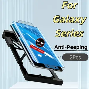 Anti-Spy Screen Protector Film for Galaxy Series, Not Tempered Glass, Easy Installation, 2 Pieces, Ceramic Material