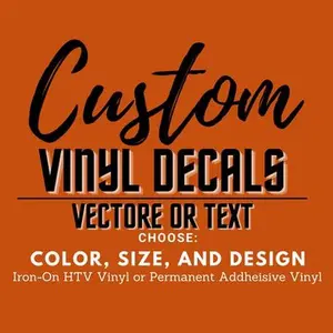 Custom Vinyl Decals- Iron-on or Adhesive
