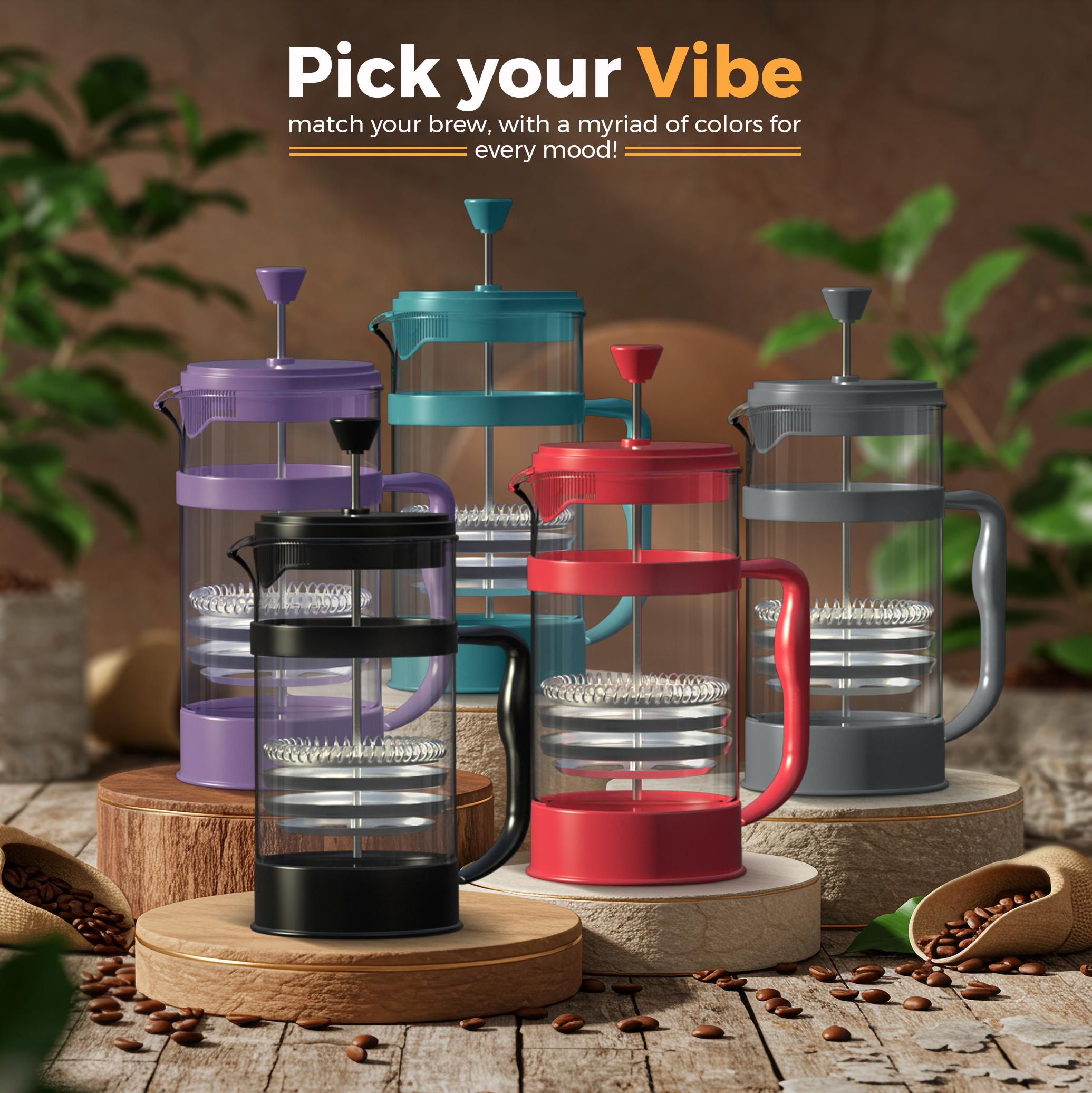 Utopia Kitchen 34oz Borosilicate Glass French Press | Heat-Resistant Coffee & Tea Maker, Thickened Glass, Travel & Camping Ready – Black Utopia Kitchen 34oz Borosilicate Glass French Press | Heat-Resistant Coffee & Tea Maker, Thickened Glass, Travel & Camping Ready – Black