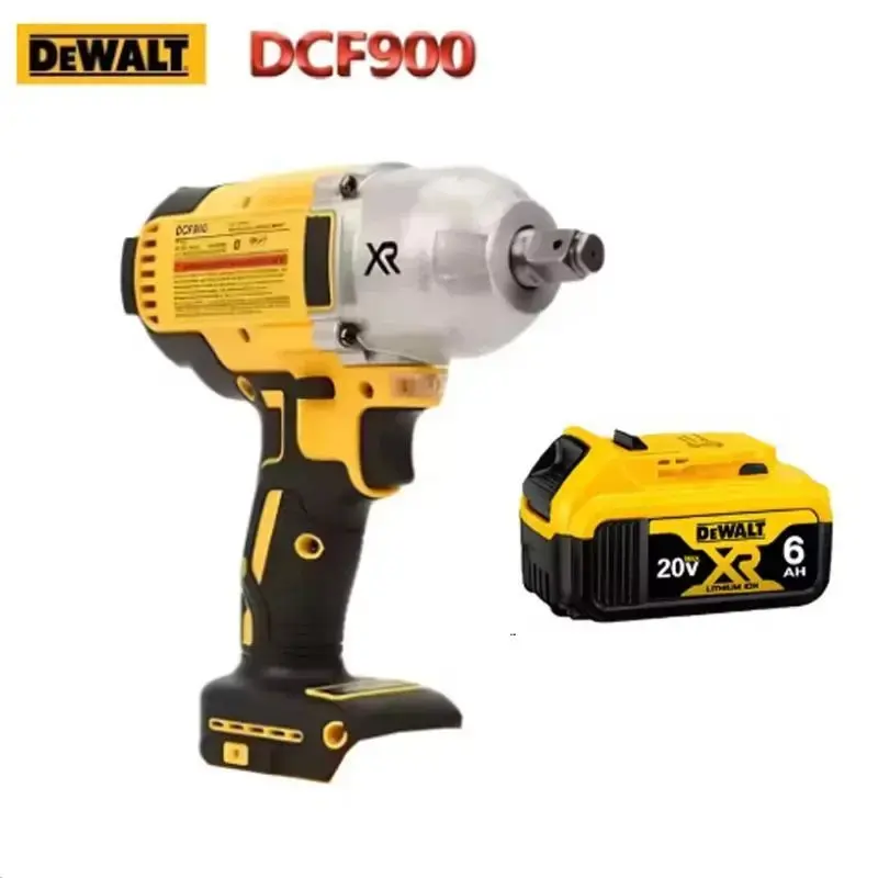 DEWALT DCF900 Impact Wrench 1/2" Inch High Torque 20V Brushless Cordless with Hog Ring Anvil for Professionals & DIY Tasks
