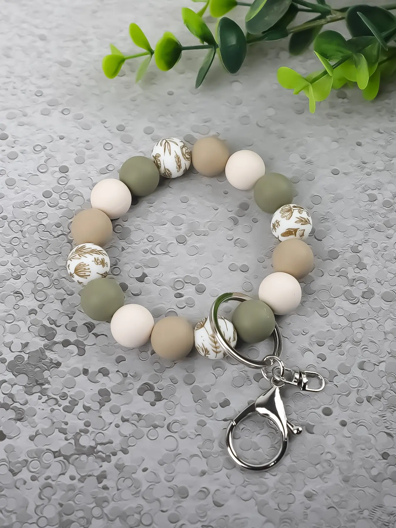 Boho Style Beaded Keychain, Colorblock Beaded Wristlet Keychain, Bohemian Charm, Fashion Accessories for Women & Men, Trendy All-match & Exquisite Keychain As Gift, Gift Idea, Trendy Cute Keychain, Keychain Decor, Cute Keychain Accessory