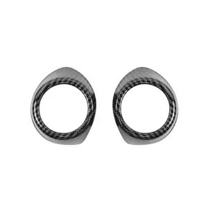 Interior A-Pillar Speaker Cover Trim Decor for Ford Mustang 2015-2023 Car Accessories Auto Decoration Kit High-Quality UV Coated ABS Material Easy Installation