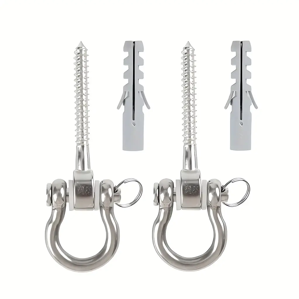 Swing Hangers Swing Set Hooks Stainless Steel Hammock Hooks for Porch Swing, Hammock Chair, Heavy Bag, Yoga Silk, Suspension Straps, Gymnastics Rings