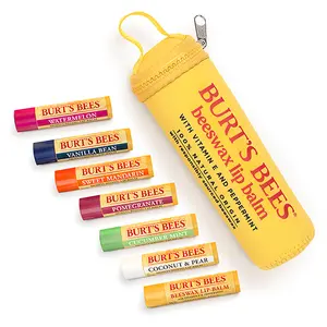 Burt's Bees Lip Balm Set with Exclusive Pouch - includes 7 moisturizing lip balms Burt's Bees Lip Balm Set with Exclusive Pouch - includes 7 moisturizing lip balms